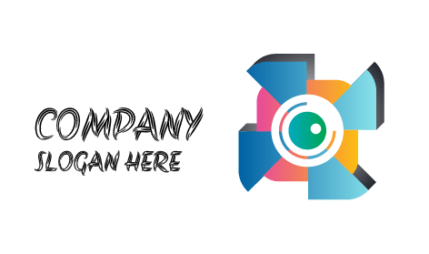 Logotipo De Fotografía De Cámara Artística