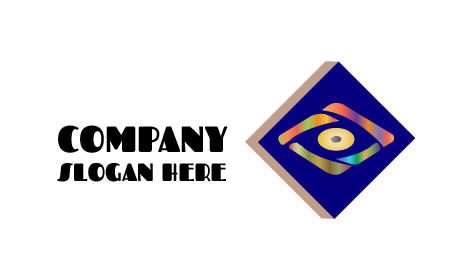 Logotipo De Fotografía De Diamante Geométrico