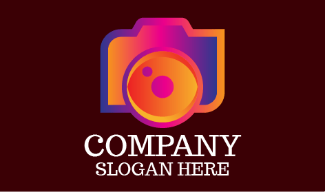 Logotipo De Fotografia De Pixel Gradiente