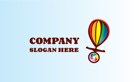 Parachute Photography Shooting Logo