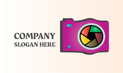 Logotipo De Fotografía De Píxeles Vibrantes