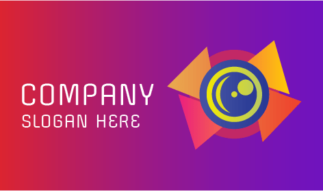 Logotipo De Fotografia De Fixação De Visão