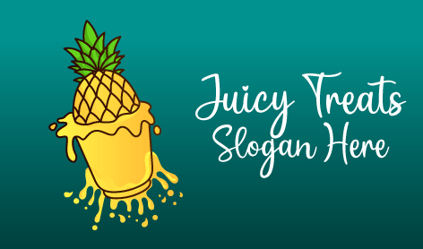 Logotipo De Taza De Jugo De Piña
