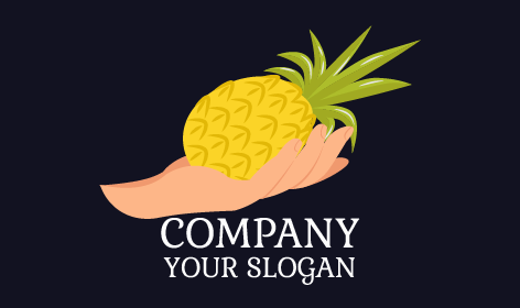 Logotipo De Piña Con Sabor Picante