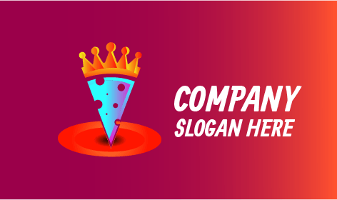 King Pizza Slice Logo - Drawlogo