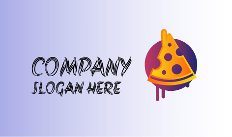 Minimalist Organik Pizza Logosu