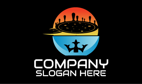 Traditionelles Ofenpizza-logo