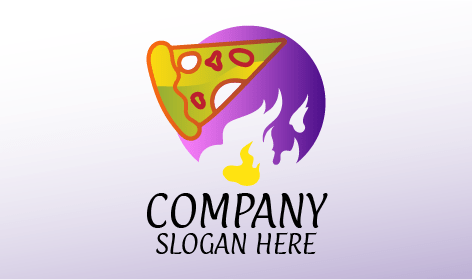 Vegan Slice Pizza Logo