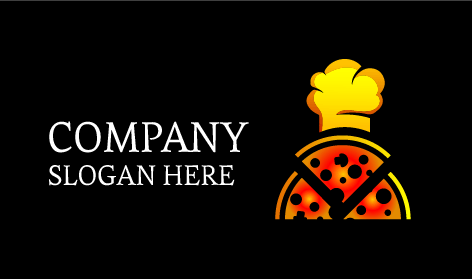 Logotipo De Pizza De Toque Amarillo