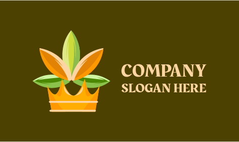 Logo Della Pianta Con Petali Cristallizzati