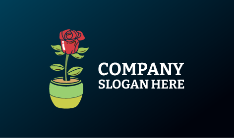 Logotipo De Planta De Rosas Perfumadas