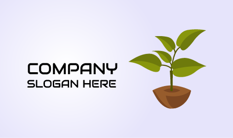 Logótipo Da Planta Em Germinação Verde