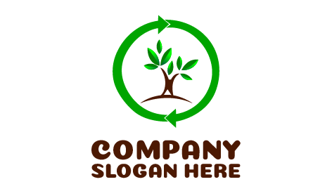 Logo De Plante Verte Protégée