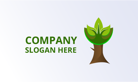 Logo De Plante En Tronc D'arbre