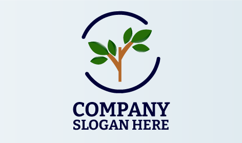 Logotipo De Planta Verde Vibrante