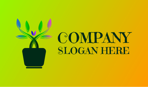 Vivid Color Plant Logo