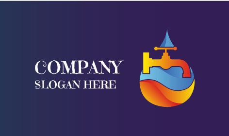 Logo De Plomberie D'eau Bleue