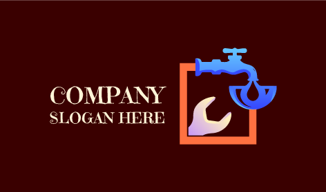 Logo De Plomberie À Tuyau Carré