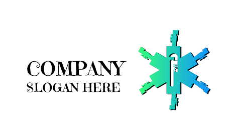 Logo De Plomberie en Forme De Clé À Molette