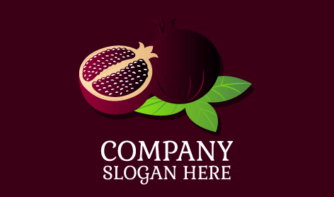 Logo Buah Delima Ungu