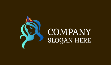 Buntes Stirnband-königin-logo