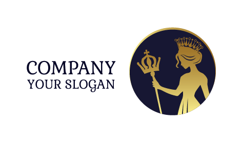 Elegant Conquering Queen Logo