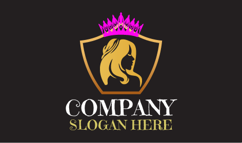 Elegant Crowned Queen Logo