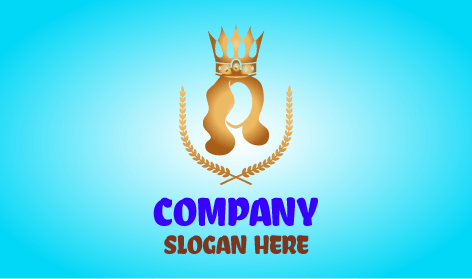 Golden Crowned Queen Logo