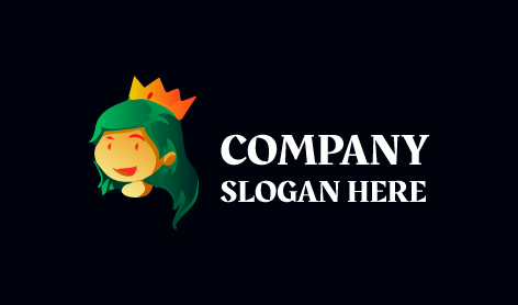 Laughing Expression Queen Logo