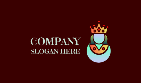 Logo Der Königin Mit Luxussteinen