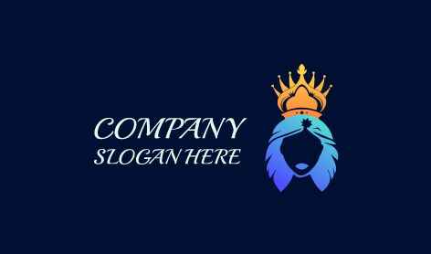 Majestätisches Tiara-königin-logo