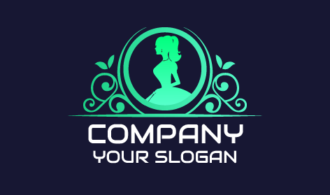 Mint Floral Queen Logo