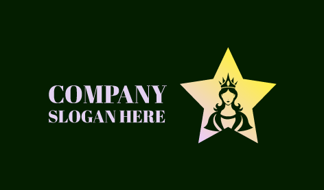 Soft Pastel Star Queen Logo