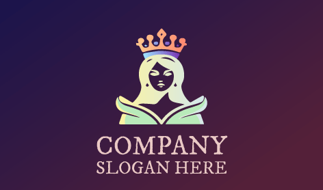 Logotipo De La Reina Del Vestido Aterciopelado