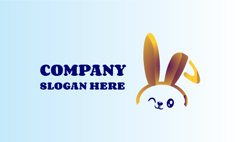 Logotipo Do Coelho De Olho A Piscar