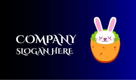 Logótipo Do Coelho A Dormir Calmamente