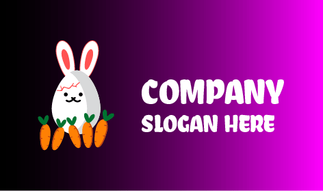 Easter Egg Hunt Rabbit Logo