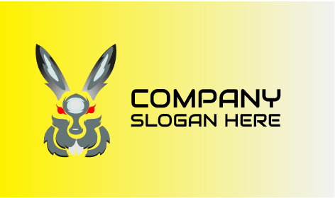 Logo Mini Lapin Au Regard Féroce