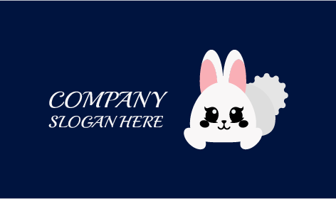 Logótipo De Coelho De Beleza Glamorosa