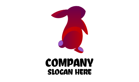 Logo Du Lapin Rouge Bondissant