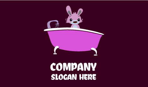 Logo du Lapin de Bain Violet