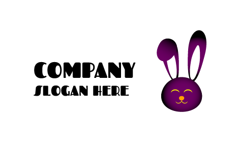 Logótipo Do Coelho Relaxante Roxo