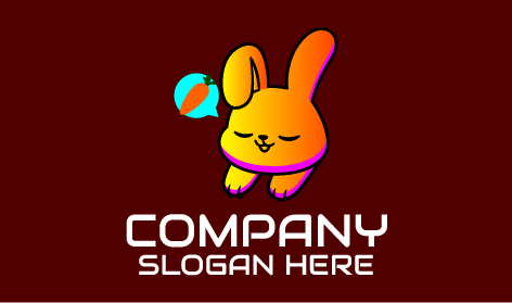 Rabbit Dreaming Carrot Logo