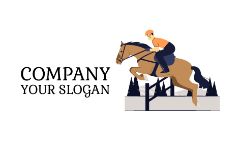 Jumping Horse Race Logo