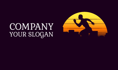 Logo Per Gara Di Atleti Muscolosi