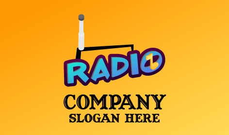 Blue Radio Wordmark Logo