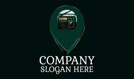 Lokasi Pin Logo Radio