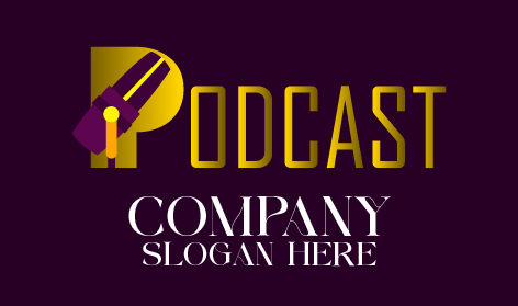 Purple Microphone Radio Logo