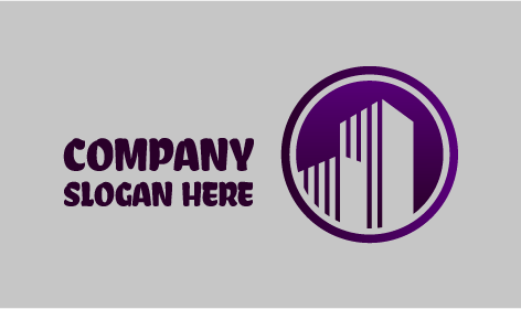 Rundes Architektonisches Immobilienlogo