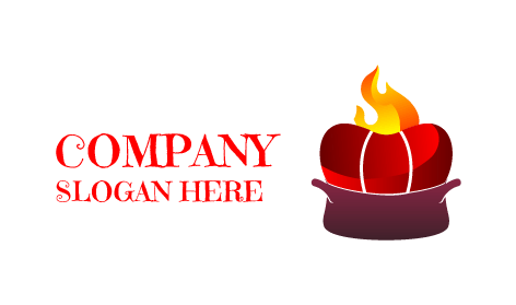 Cooking Meat Restaurant Logo